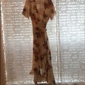 High-low flowery dress